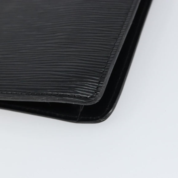 LOUIS VUITTON Epi Montaigne 27 Clutch Bag Black M52652 LV Auth ep12295