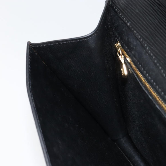 LOUIS VUITTON Epi Montaigne 27 Clutch Bag Black M52652 LV Auth ep12295