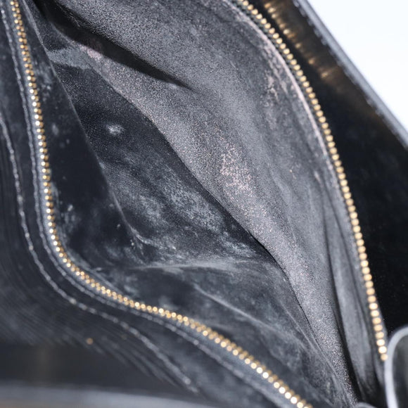 LOUIS VUITTON Epi Montaigne 27 Clutch Bag Black M52652 LV Auth ep12295