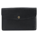 LOUIS VUITTON Epi Montaigne 27 Clutch Bag Black M52652 LV Auth ep12295-13