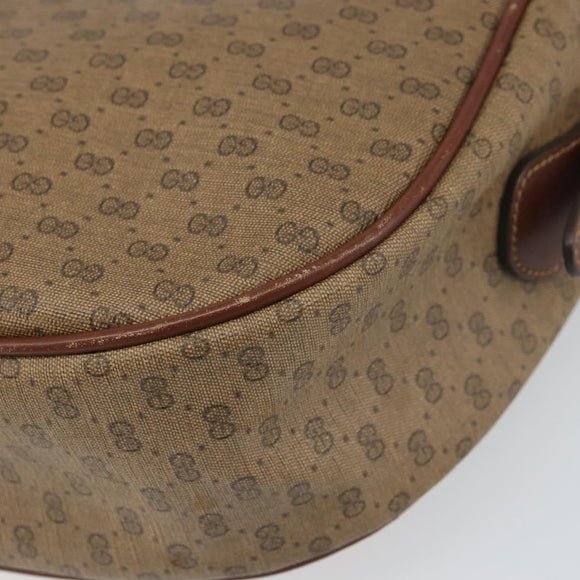 GUCCI Micro GG Supreme Shoulder Bag PVC Beige Gold 001 115 4001 Auth ep12296