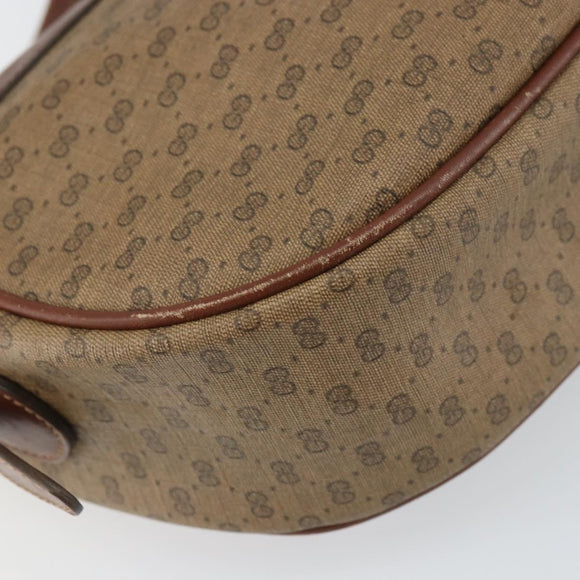 GUCCI Micro GG Supreme Shoulder Bag PVC Beige Gold 001 115 4001 Auth ep12296