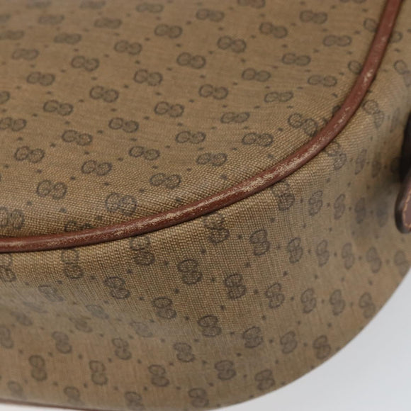 GUCCI Micro GG Supreme Shoulder Bag PVC Beige Gold 001 115 4001 Auth ep12296