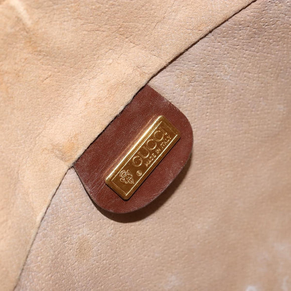 GUCCI Micro GG Supreme Shoulder Bag PVC Beige Gold 001 115 4001 Auth ep12296