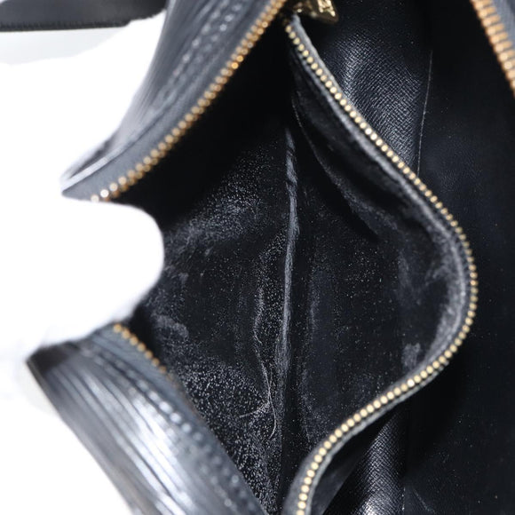 LOUIS VUITTON Epi Jeune Fille MM Shoulder Bag Black M52152 LV Auth ep12297
