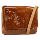 LOUIS VUITTON Monogram Vernis Thompson Street Bag Bronze M91124 LV Auth ep12298-1