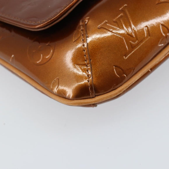 LOUIS VUITTON Monogram Vernis Thompson Street Bag Bronze M91124 LV Auth ep12298