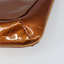 LOUIS VUITTON Monogram Vernis Thompson Street Bag Bronze M91124 LV Auth ep12298-15