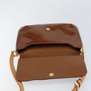 LOUIS VUITTON Monogram Vernis Thompson Street Bag Bronze M91124 LV Auth ep12298-10