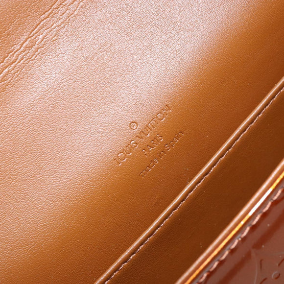 LOUIS VUITTON Monogram Vernis Thompson Street Bag Bronze M91124 LV Auth ep12298