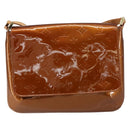 LOUIS VUITTON Monogram Vernis Thompson Street Bag Bronze M91124 LV Auth ep12298-13