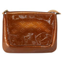 LOUIS VUITTON Monogram Vernis Thompson Street Bag Bronze M91124 LV Auth ep12298-2