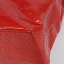 LOUIS VUITTON Monogram Vernis Reade MM Hand Bag Red Rouge M91086 LV Auth ep12299-15