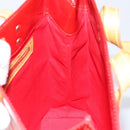 LOUIS VUITTON Monogram Vernis Reade MM Hand Bag Red Rouge M91086 LV Auth ep12299-18