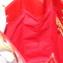 LOUIS VUITTON Monogram Vernis Reade MM Hand Bag Red Rouge M91086 LV Auth ep12299-19