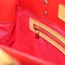 LOUIS VUITTON Monogram Vernis Reade MM Hand Bag Red Rouge M91086 LV Auth ep12299-20