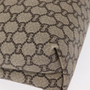 GUCCI GG Plus Supreme Web Sherry Line Tote Bag PVC Beige Red Auth ep12300-9