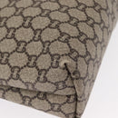 GUCCI GG Plus Supreme Web Sherry Line Tote Bag PVC Beige Red Auth ep12300-15