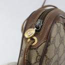 GUCCI GG Supreme Web Sherry Line Bag PVC Beige Gold 156 02 066 Auth ep12301-15