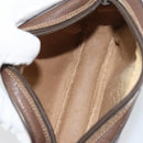 GUCCI GG Supreme Web Sherry Line Bag PVC Beige Gold 156 02 066 Auth ep12301-17