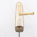 GUCCI GG Supreme Web Sherry Line Bag PVC Beige Gold 156 02 066 Auth ep12301-21
