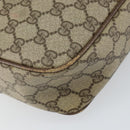 GUCCI GG Supreme Shoulder Bag PVC Beige Gold Auth ep12302-15
