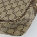 GUCCI GG Supreme Shoulder Bag PVC Beige Gold Auth ep12302-16