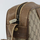 GUCCI GG Supreme Shoulder Bag PVC Beige Gold Auth ep12302-9