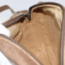 GUCCI GG Supreme Shoulder Bag PVC Beige Gold Auth ep12302-20