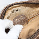 GUCCI GG Supreme Shoulder Bag PVC Beige Gold Auth ep12302-12