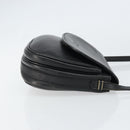 Burberrys Shoulder Bag Leather Black Gold Auth ep12303-3