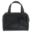 GUCCI Hand Bag Enamel Black Silver 000 1274 0505 Auth ep12304-2