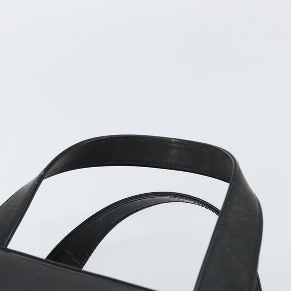 GUCCI Hand Bag Enamel Black Silver 000 1274 0505 Auth ep12304