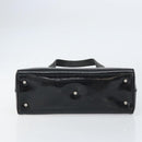 GUCCI Hand Bag Enamel Black Silver 000 1274 0505 Auth ep12304-5
