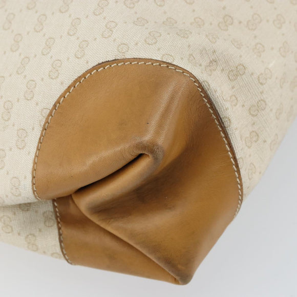 GUCCI Micro GG Supreme Web Sherry Line Tas PVC Wit 002 904 0223 Auth ep12306