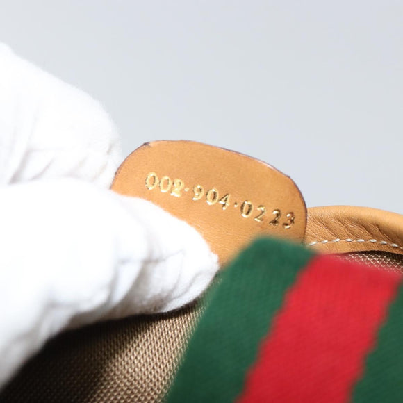 GUCCI Micro GG Supreme Web Sherry Line Bag PVC White 002 904 0223 Auth ep12306