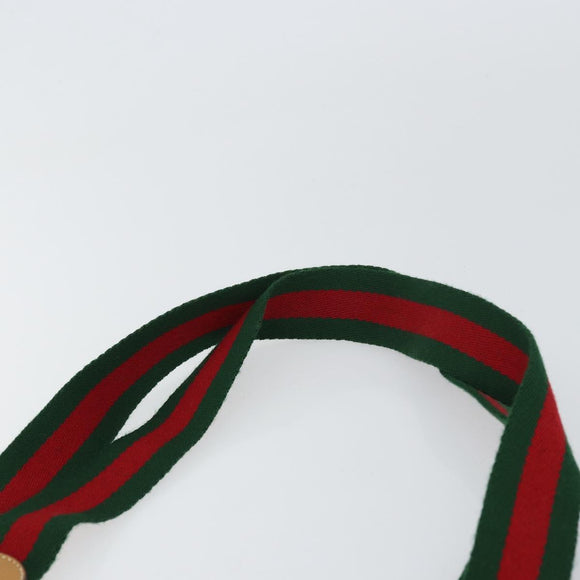 GUCCI Micro GG Supreme Web Sherry Line Tas PVC Wit 002 904 0223 Auth ep12306