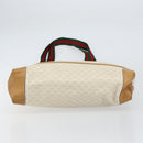 GUCCI Micro GG Supreme Web Sherry Line Tas PVC Wit 002 904 0223 Auth ep12306-5