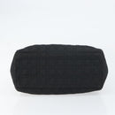 Christian Dior Lady Dior Canage Hand Bag Nylon Black Gold Auth ep12307-5