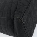 Christian Dior Lady Dior Canage Hand Bag Nylon Black Gold Auth ep12307-16
