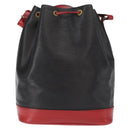 LOUIS VUITTON Epi Noe Shoulder Bag Bicolor Black Red M44017 LV Auth ep12309-2