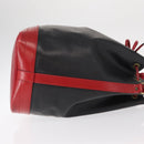 LOUIS VUITTON Epi Noe Shoulder Bag Bicolor Black Red M44017 LV Auth ep12309-3