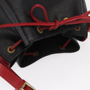 LOUIS VUITTON Epi Noe Shoulder Bag Bicolor Black Red M44017 LV Auth ep12309-6