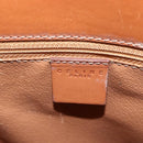CELINE Macadam Canvas Hand Bag PVC Leather 2way Brown Gold Auth ep12312-20
