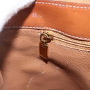 CELINE Macadam Canvas Hand Bag PVC Leather 2way Brown Gold Auth ep12312-21