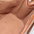 CELINE Macadam Canvas Hand Bag PVC Leather 2way Brown Gold Auth ep12312-22