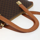 CELINE Macadam Canvas Hand Bag PVC Leather 2way Brown Gold Auth ep12312-7