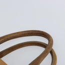 LOEWE Anagram Boston Bag Leather Beige Gold Auth ep12313-8