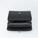 Burberrys Hand Bag Leather Black Silver Auth ep12314-15