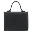 Burberrys Hand Bag Leather Black Silver Auth ep12314-3